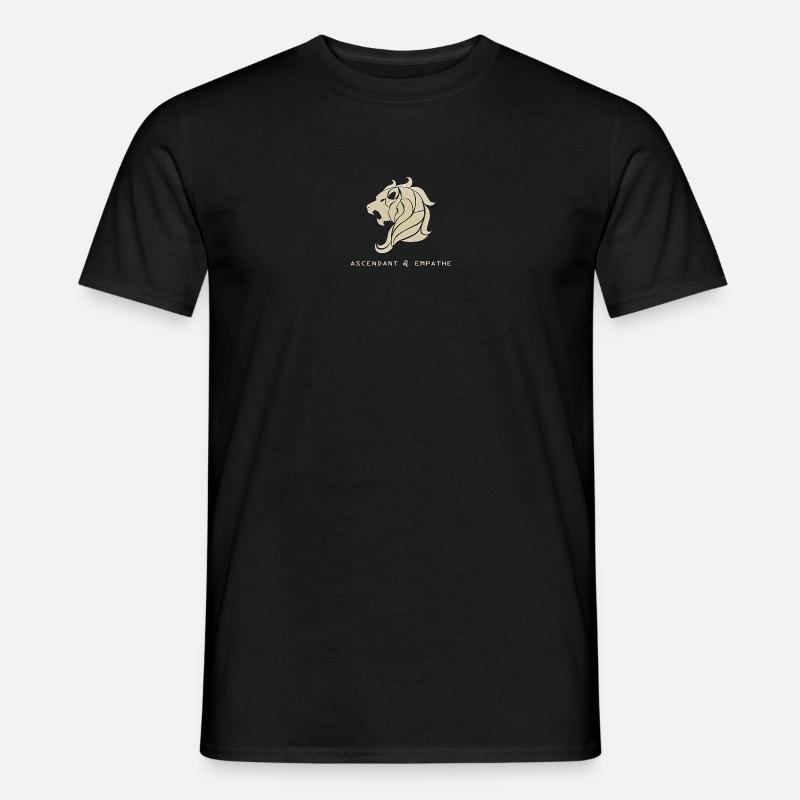 Löwe - Männer T-Shirt - Schwarz