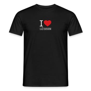 J’ADORE LÜBBEN - T-shirt homme - noir - Devant - AI Model Male 178 light (178cm)