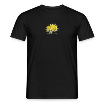 Sea snail, sapsucker, Costasiella sp.01 - Men's T-Shirt - black - Front - AI Model Male 178 light (178cm)