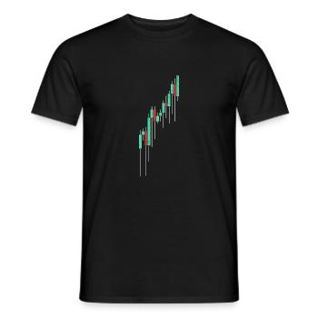 To The Moon - Men's T-Shirt - black - Front - AI Model Male 178 light (178cm)