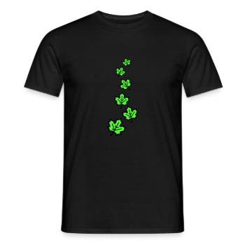 Ahornblatt Herbstlich Blätter - Männer T-Shirt - Schwarz - Vorne - AI Model Male 178 light (178cm)