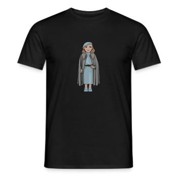 Greta Garbo - Männer T-Shirt - Schwarz - Vorne - AI Model Male 178 light (178cm)