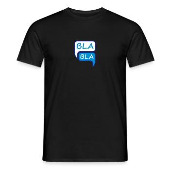 Bla Bla Design - Men's T-Shirt - black - Front - AI Model Male 178 light (178cm)