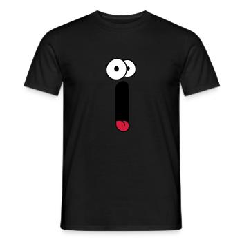 Scream Face - Men's T-Shirt - black - Front - AI Model Male 178 light (178cm)
