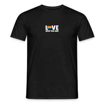 Aimez-vous qui vous êtes - T-shirt homme - noir - Devant - AI Model Male 178 light (178cm)