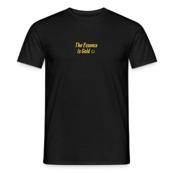 The Essence Is Gold - Männer T-Shirt - Schwarz - Vorne - AI Model Male 178 light (178cm)