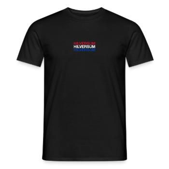 HILVERSUM Netherlands Niederlande Flagge - Männer T-Shirt - Schwarz - Vorne - AI Model Male 178 light (178cm)