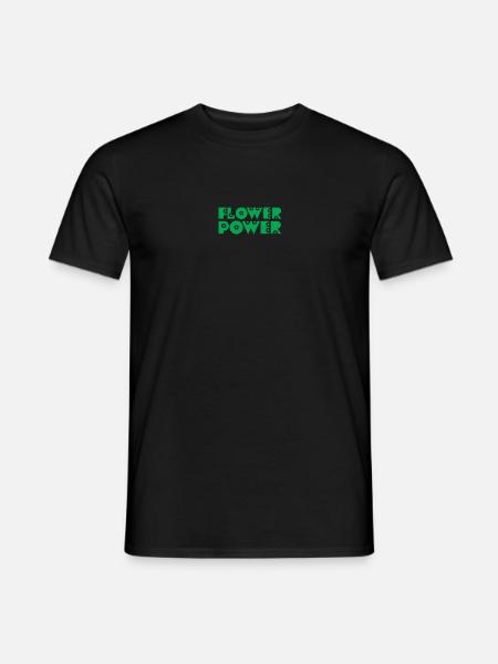 FLOWER POWER - Men's T-Shirt - black