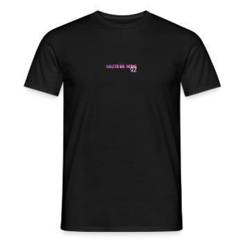 Hauts Seine Skyline Gradient 92 - Men's T-Shirt - black - Front - AI Model Male 178 light (178cm)