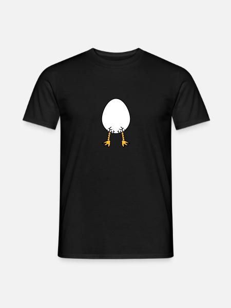 Chick In Egg - Men's T-Shirt - black