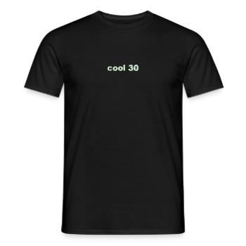 geburtstagsshirts, cool 30, für damen - Männer T-Shirt - Schwarz - Vorne - AI Model Male 178 light (178cm)