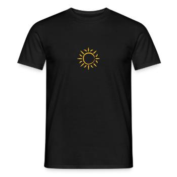 Belle Yellow Sun - T-shirt homme - noir - Devant - AI Model Male 178 light (178cm)