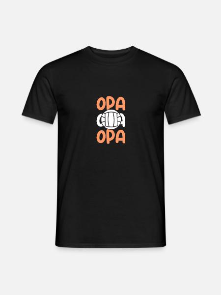 Handballer Opa Handball - Männer T-Shirt - Schwarz