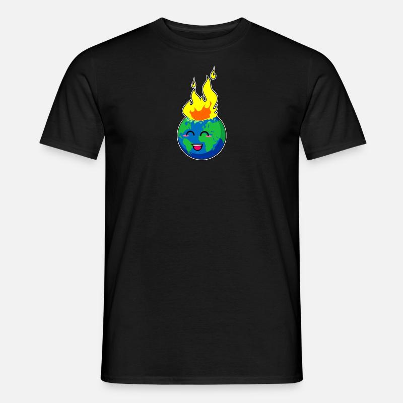 Planet Erde - Männer T-Shirt - Schwarz