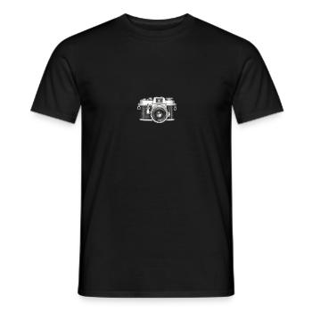 Retro Kamera - Männer T-Shirt - Schwarz - Vorne - AI Model Male 178 light (178cm)