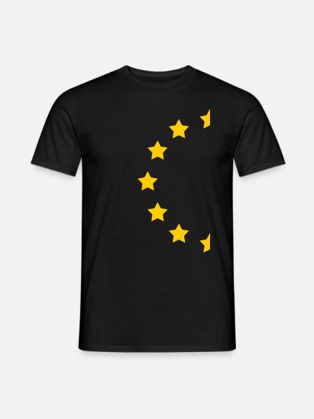 Europa EU Partnerlook - Männer T-Shirt - Schwarz