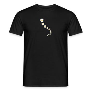 Fleur - T-shirt homme - noir - Devant - AI Model Male 178 light (178cm)