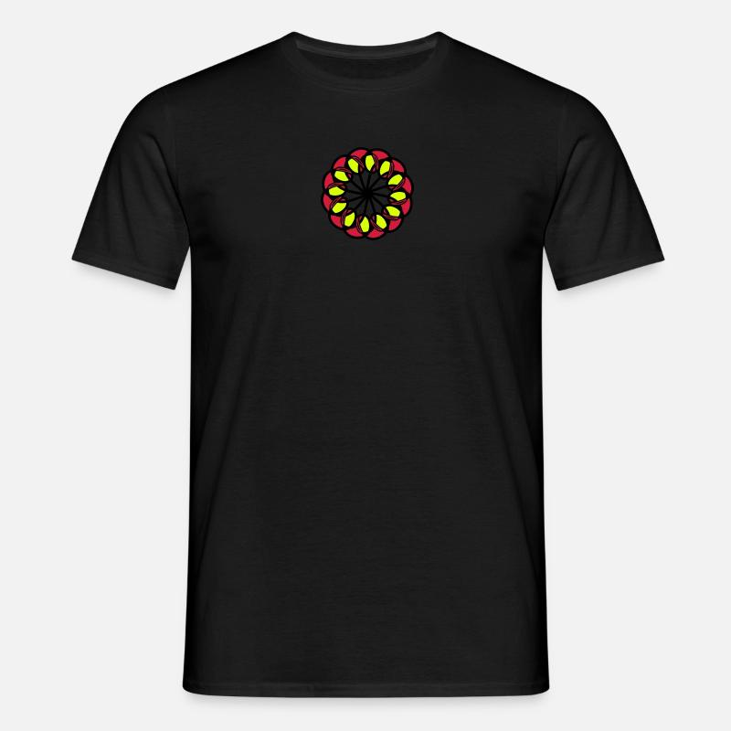 mandala - Männer T-Shirt - Schwarz
