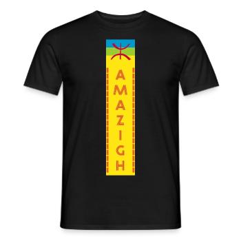Amazigh - Männer T-Shirt - Schwarz - Vorne - AI Model Male 178 light (178cm)