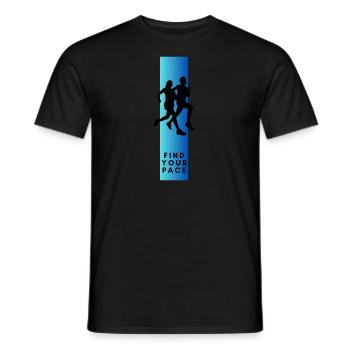 Find your rhythm - Men's T-Shirt - black - Front - AI Model Male 178 light (178cm)