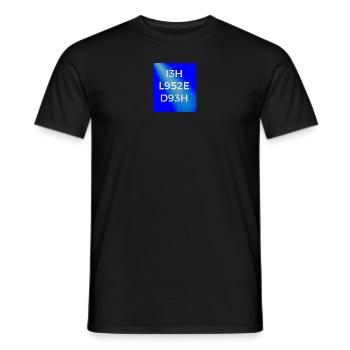 Buchstaben und Zahlen. Coole Sprüche T-Shirts. - Männer T-Shirt - Schwarz - Vorne - AI Model Male 178 light (178cm)