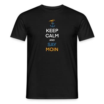 Moin Nordsee Hambourg Allemagne du Nord Cadeau - T-shirt homme - noir - Devant - AI Model Male 178 light (178cm)