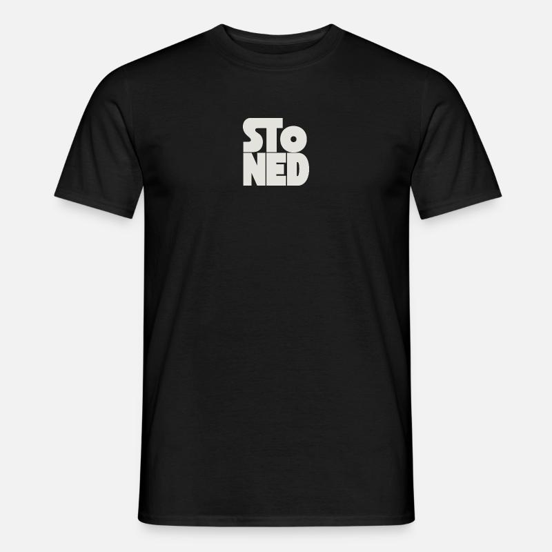 Stoned - Männer T-Shirt - Schwarz