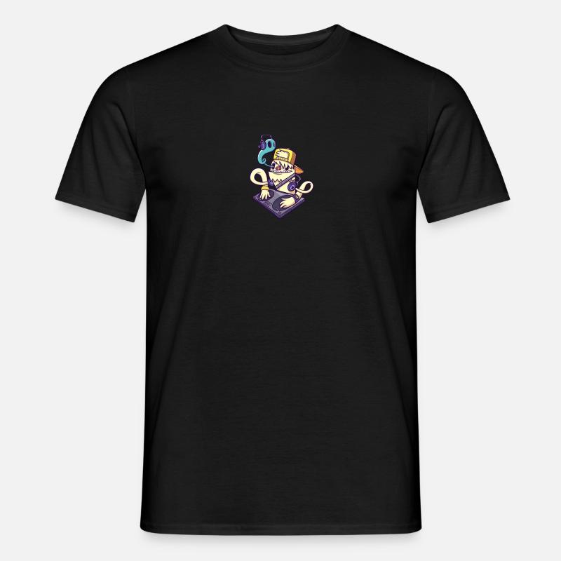 dj alien - Männer T-Shirt - Schwarz