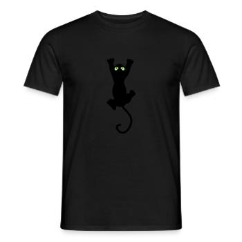 Cat fun - T-shirt homme - noir - Devant - AI Model Male 178 light (178cm)