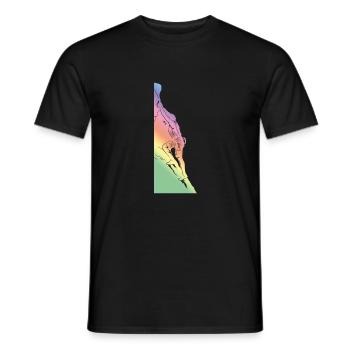 Climbing Sport Silhouette - Men's T-Shirt - black - Front - AI Model Male 178 light (178cm)