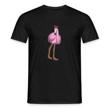 Flamingo-Halstuch - Männer T-Shirt - Schwarz - Vorne - AI Model Male 178 light (178cm)