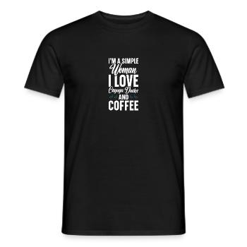 Cayuga canard peluche Animal enclos nourriture Cayuga - T-shirt homme - noir - Devant - AI Model Male 178 light (178cm)