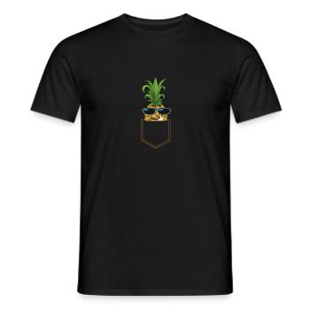 ANANAS FUCK YOU cool pineapple guy sunglasses - Männer T-Shirt - Schwarz - Vorne - AI Model Male 178 light (178cm)