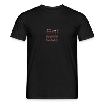 Merry Christmas Motiv für die kleine Freude - Männer T-Shirt - Schwarz - Vorne - AI Model Male 178 light (178cm)