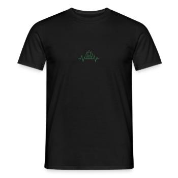 Herzschlag Wald - Männer T-Shirt - Schwarz - Vorne - AI Model Male 178 light (178cm)