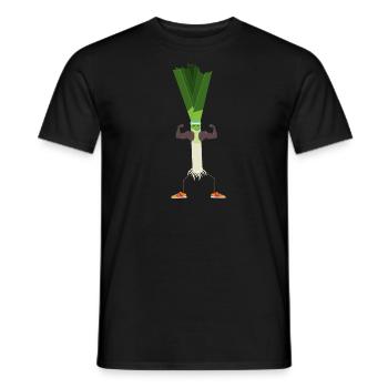 M. Ober lauch - T-shirt homme - noir - Devant - AI Model Male 178 light (178cm)