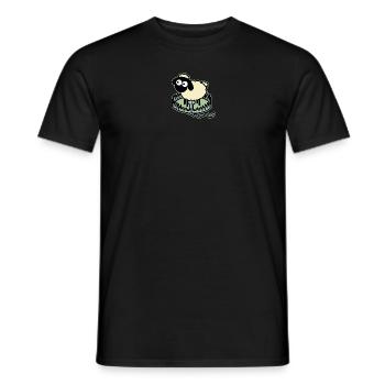 Cute sheep in a wolf - Men's T-Shirt - black - Front - AI Model Male 178 light (178cm)