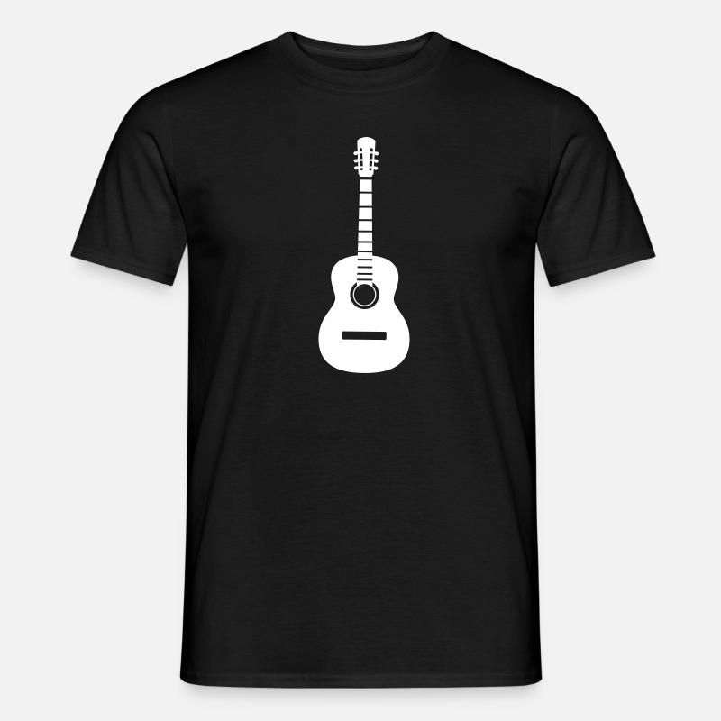 Gitarre - Männer T-Shirt - Schwarz