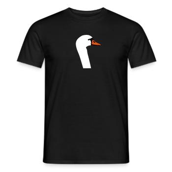 Cygne - T-shirt homme - noir - Devant - AI Model Male 178 light (178cm)