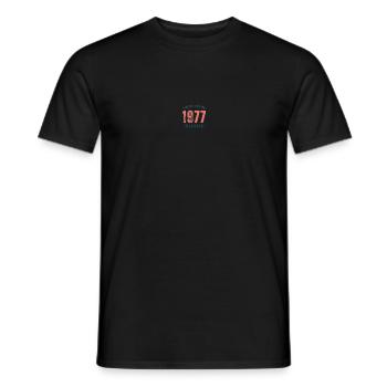Limitierte Auflage 1977 - Männer T-Shirt - Schwarz - Vorne - AI Model Male 178 light (178cm)