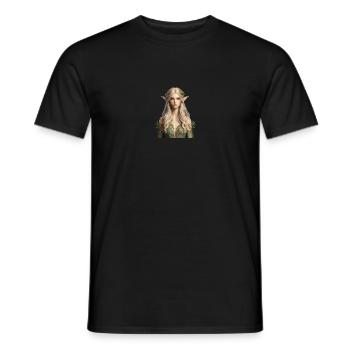 Schöne elfe/elbe - Männer T-Shirt - Schwarz - Vorne - AI Model Male 178 light (178cm)