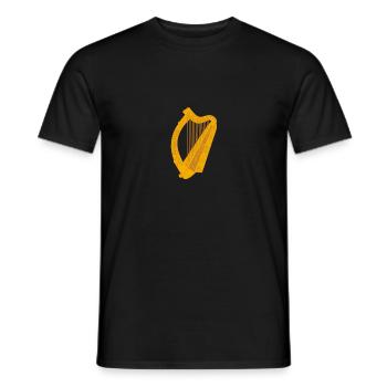 Ireland irish harp - T-shirt homme - noir - Devant - AI Model Male 178 light (178cm)