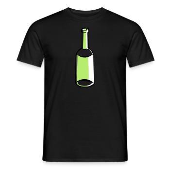 Flacon vide - T-shirt homme - noir - Devant - AI Model Male 178 light (178cm)