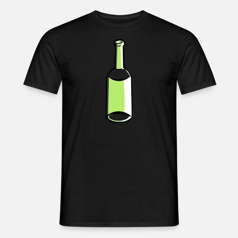 Flasche leer - Männer T-Shirt - Schwarz