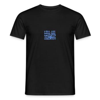 FunDamental Rights blue - Männer T-Shirt - Schwarz - Vorne - AI Model Male 178 light (178cm)