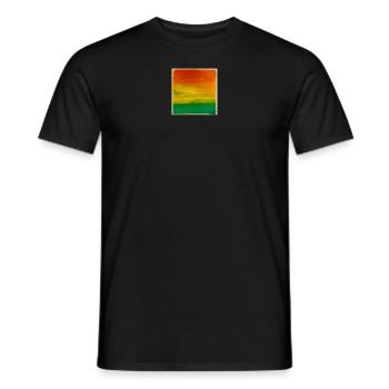 Gabi ART "Die Leichtigkeit der Beweglichkeit" - Männer T-Shirt - Schwarz - Vorne - AI Model Male 178 light (178cm)