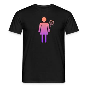 Badminton Player Design Femmes Badminton - T-shirt homme - noir - Devant - AI Model Male 178 light (178cm)