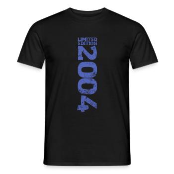 Limited Edition 2004 18. Geburtstag Geschenk - Männer T-Shirt - Schwarz - Vorne - AI Model Male 178 light (178cm)