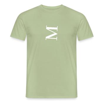 M - Männer T-Shirt - Sage - Vorne - AI Model Male 178 light (178cm)