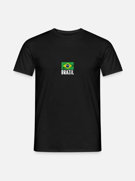 Brasilien Flagge brasilianische Flagge Vintage - Männer T-Shirt - Schwarz